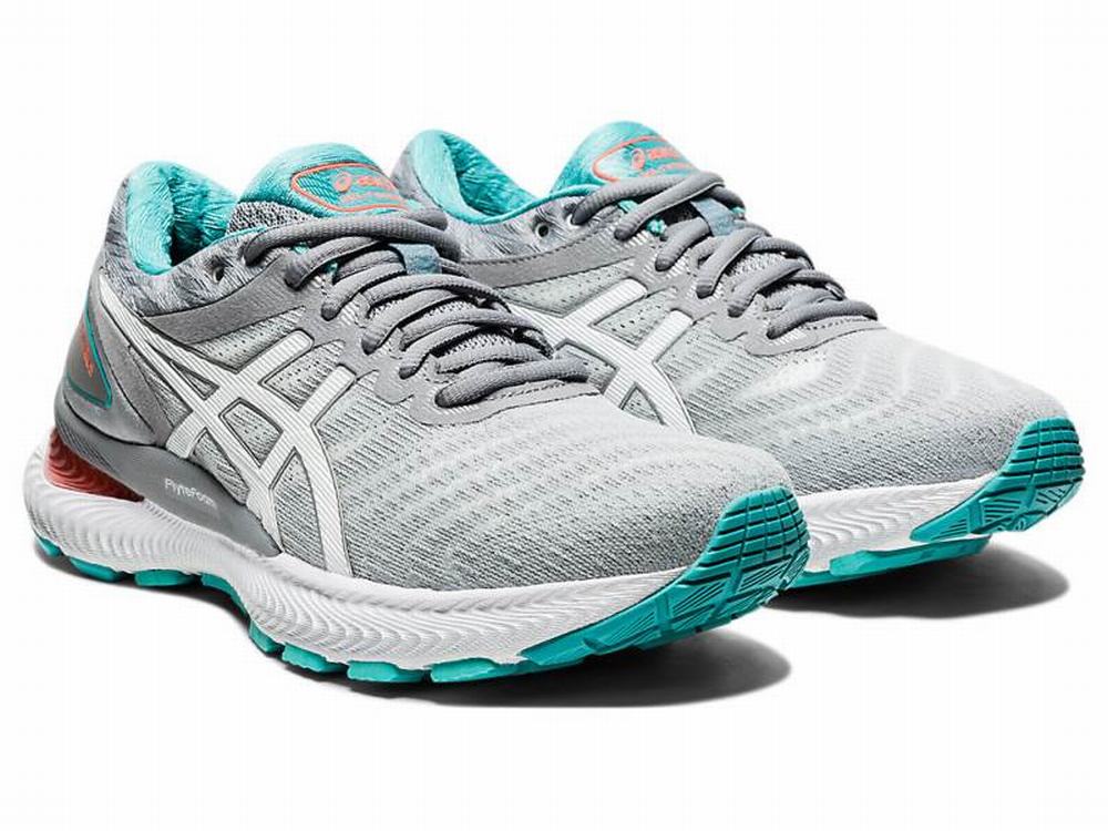 Asics GEL-NIMBUS 22 Futócipő Női Fehér | 594307-HJE