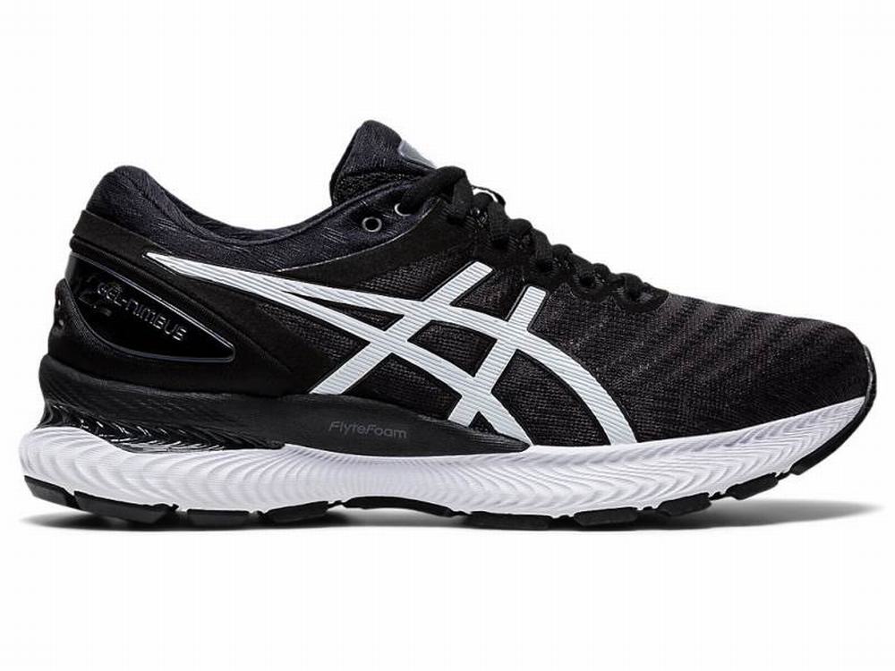 Asics GEL-NIMBUS 22 Futócipő Női Fekete Fehér | 258607-FPH