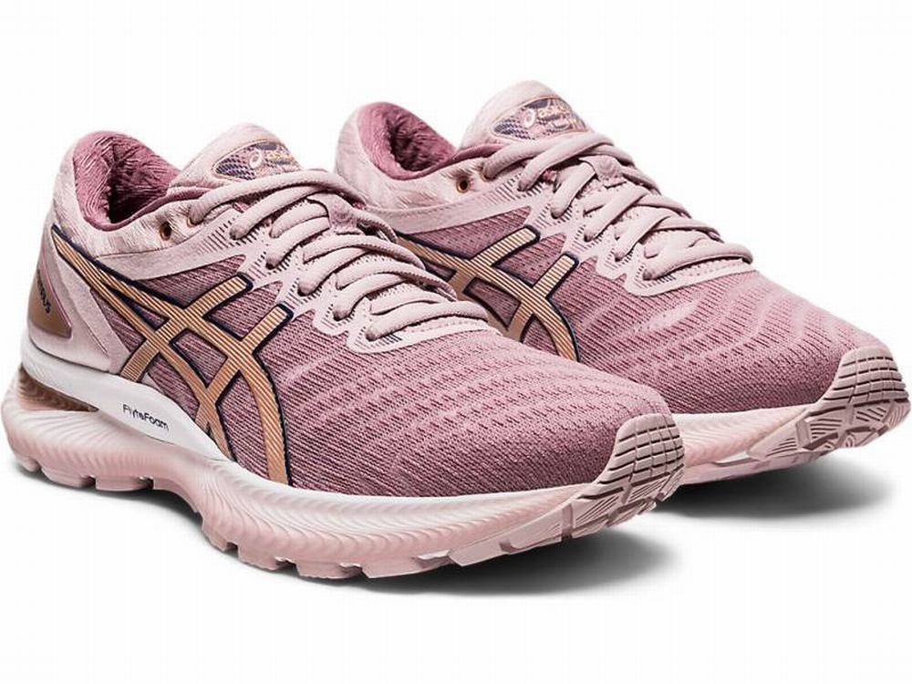 Asics GEL-NIMBUS 22 Futócipő Női Rózsaszín Arany | 729568-HWK