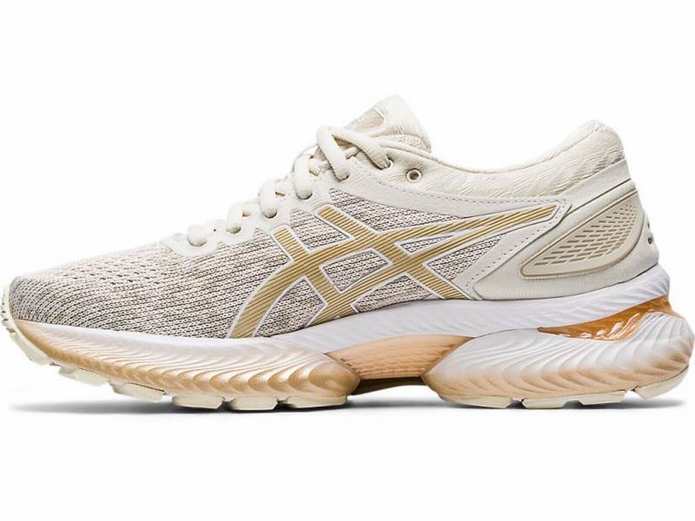 Asics GEL-NIMBUS 22 Knit Futócipő Női Bézs Arany | 850973-WNI