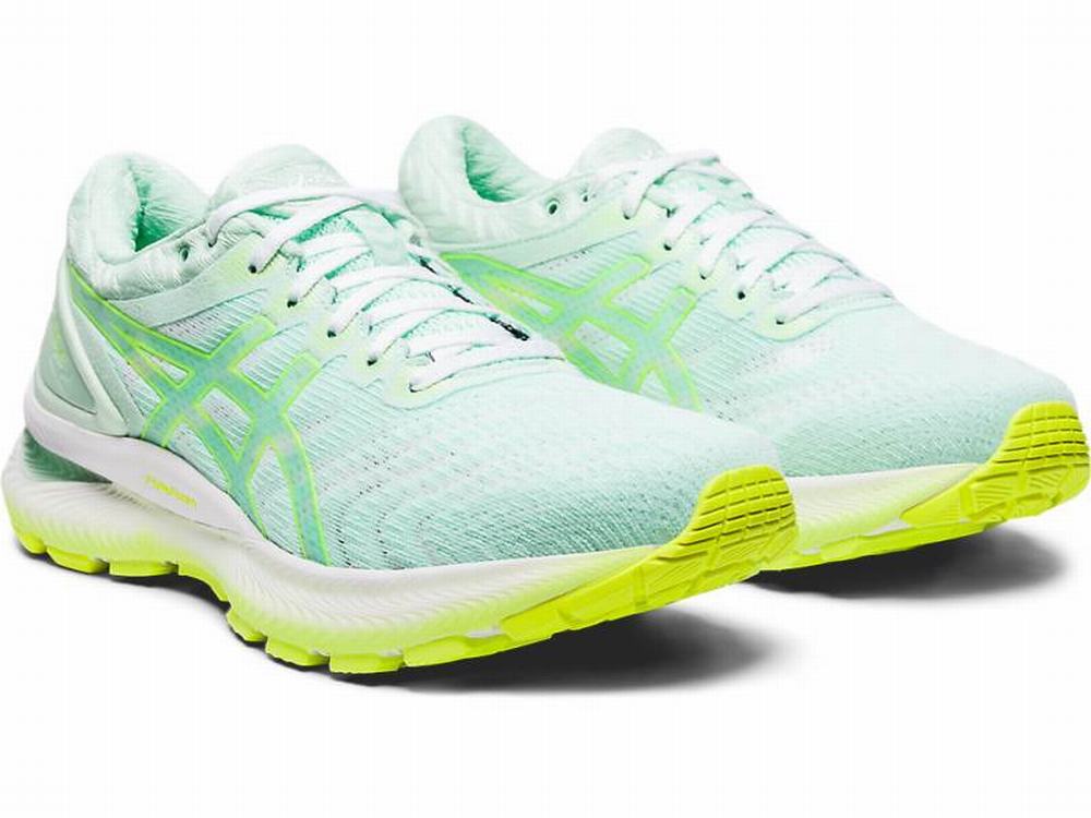 Asics GEL-NIMBUS 22 MODERN TOKYO Futócipő Női Menta Sárga | 546930-OGB