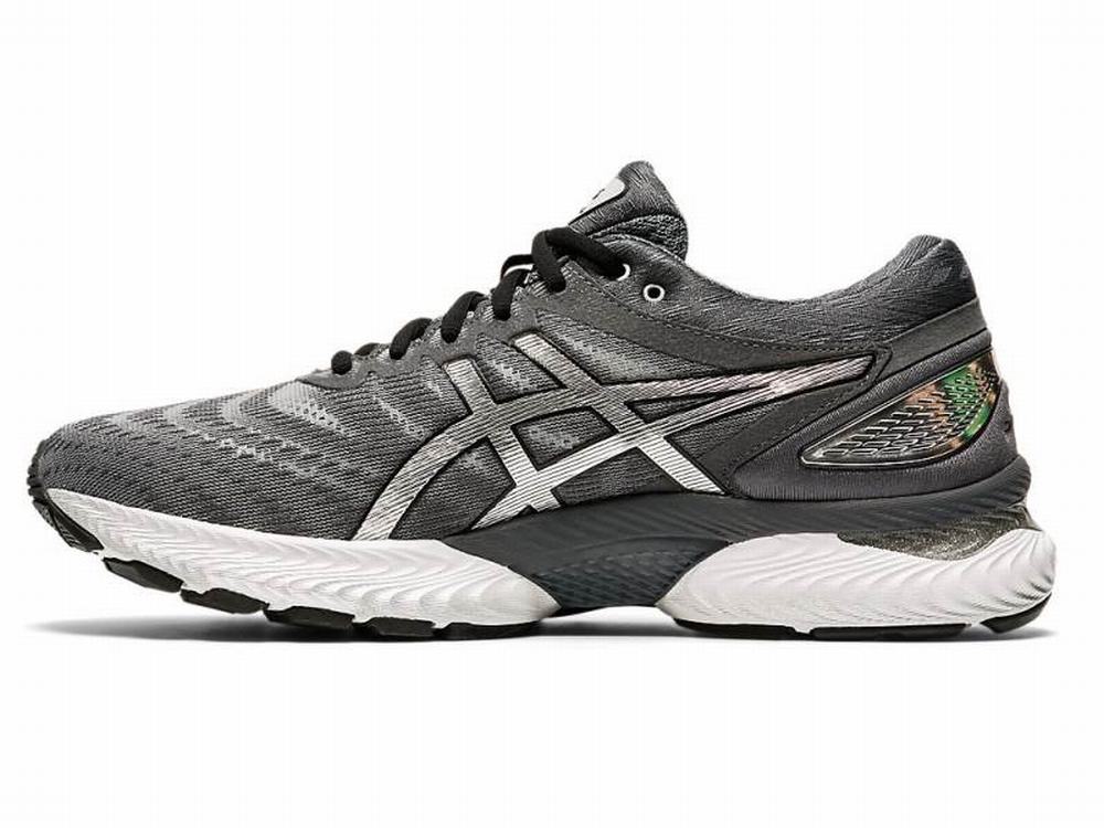 Asics GEL-NIMBUS 22 Platinum Futócipő Férfi Szürke Titán | 976105-HLT