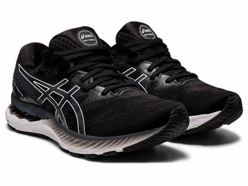 Asics GEL-NIMBUS 23 (D) Futócipő Női Fekete Fehér | 560143-WMQ