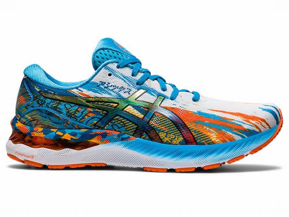 Asics GEL-NIMBUS 23 Futócipő Férfi Arany Kék Narancssárga | 486523-FOB