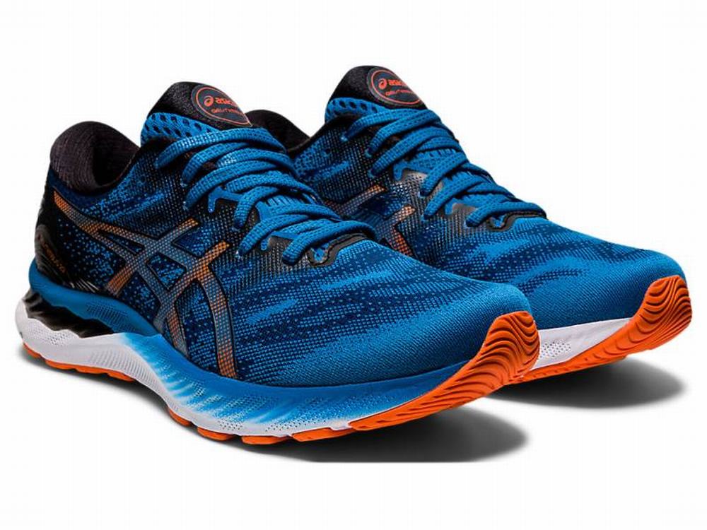 Asics GEL-NIMBUS 23 Futócipő Férfi Fekete Kék | 483957-XYO