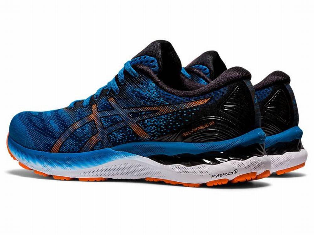 Asics GEL-NIMBUS 23 Futócipő Férfi Fekete Kék | 483957-XYO