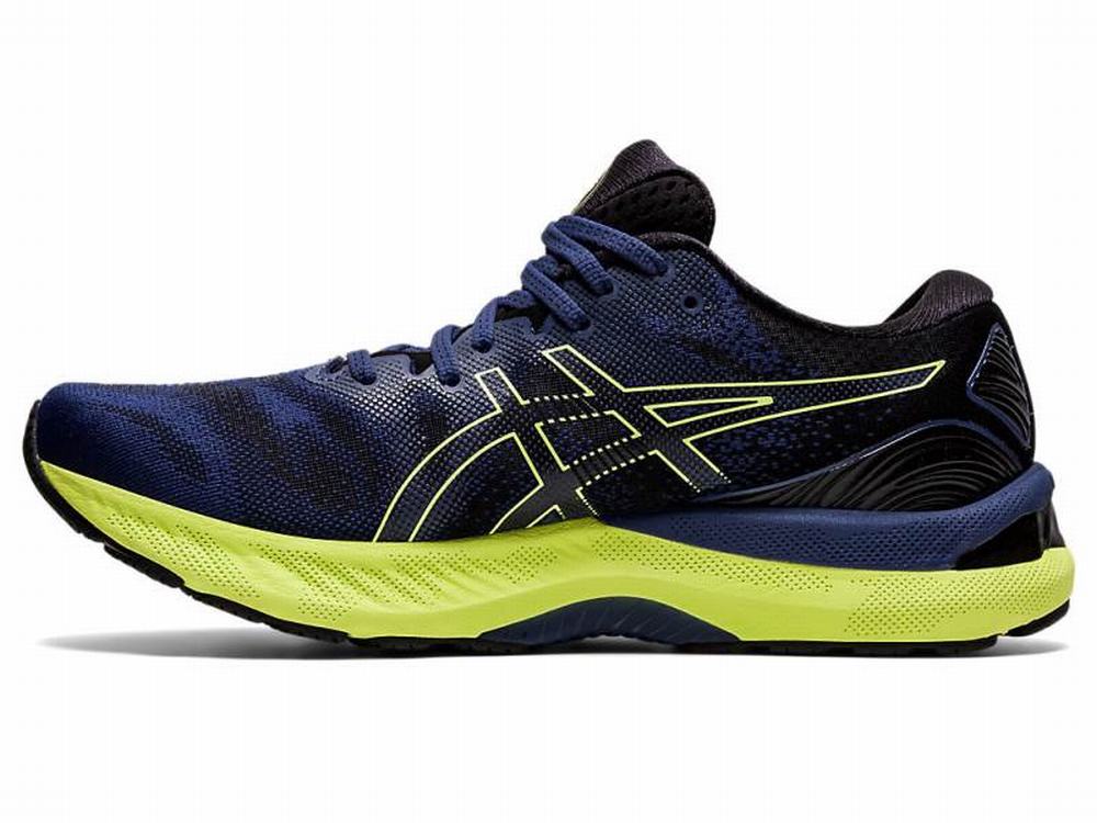 Asics GEL-NIMBUS 23 Futócipő Férfi Kék Sárga | 704213-DGQ