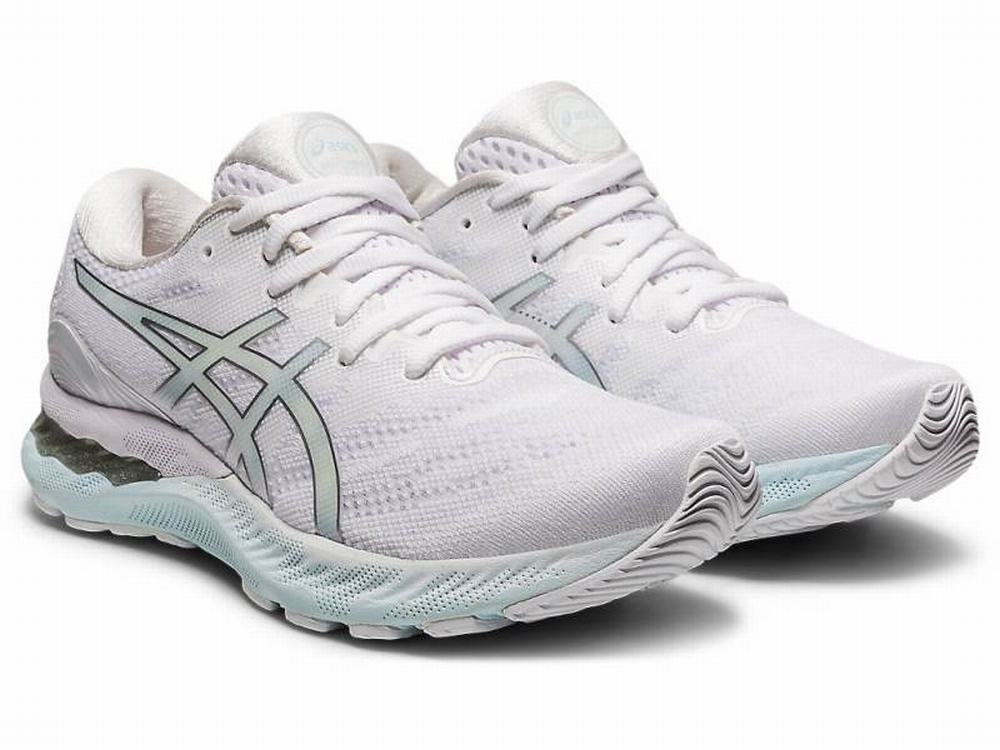 Asics GEL-NIMBUS 23 Futócipő Női Fehér Titán | 716498-GOR