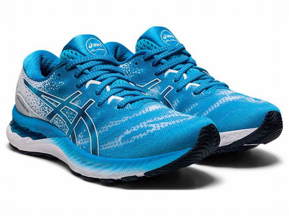 Asics GEL-NIMBUS 23 Futócipő Női Fehér Világos Türkiz | 024587-YSE