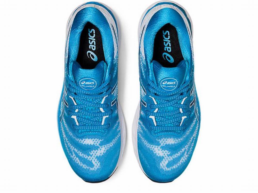 Asics GEL-NIMBUS 23 Futócipő Női Fehér Világos Türkiz | 024587-YSE