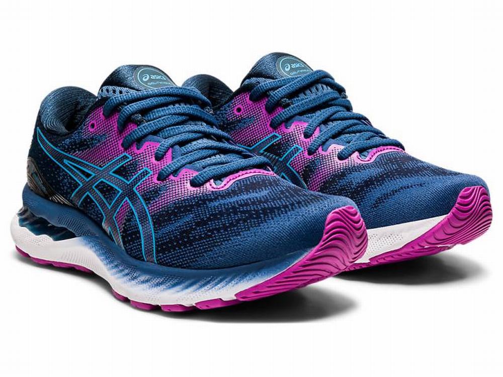 Asics GEL-NIMBUS 23 Futócipő Női Sötétszürke Fekete | 107356-WKT