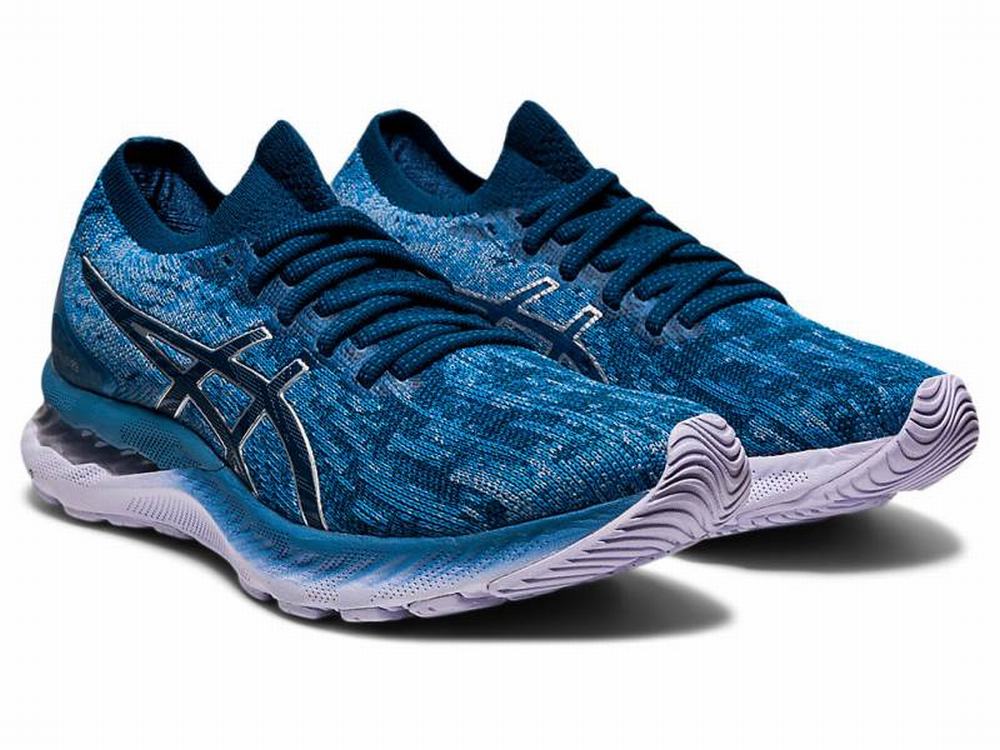 Asics GEL-NIMBUS 23 KNIT Futócipő Női Szürke Kék | 574861-HEG