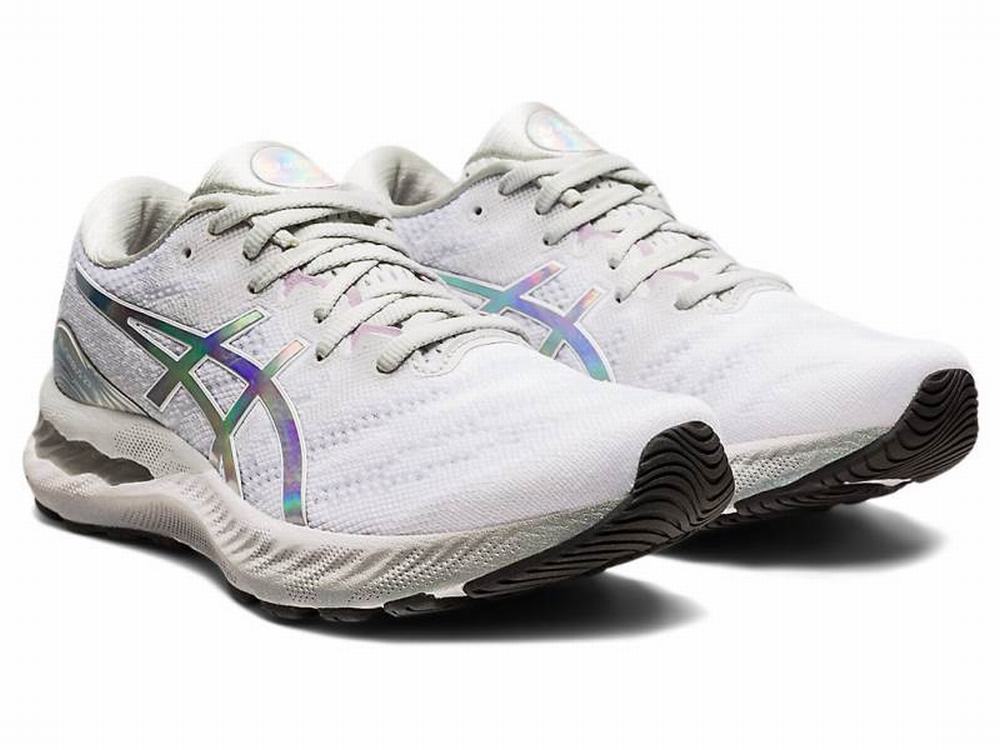 Asics GEL-NIMBUS 23 PLATINUM Futócipő Női Szürke | 136084-MAX