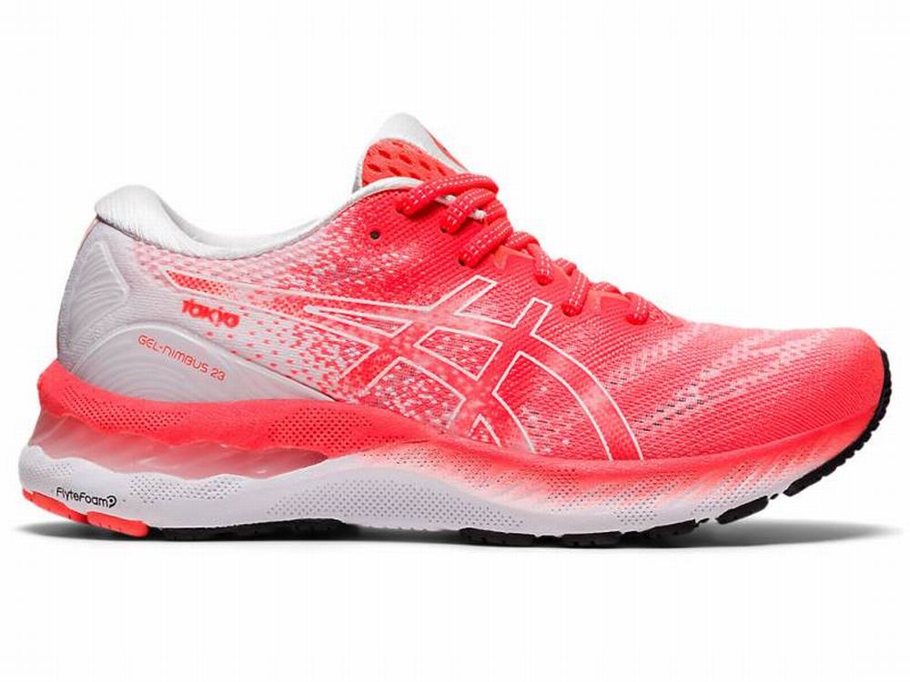 Asics GEL-NIMBUS 23 TOKYO Futócipő Női Narancssárga Piros Fehér | 325814-USN