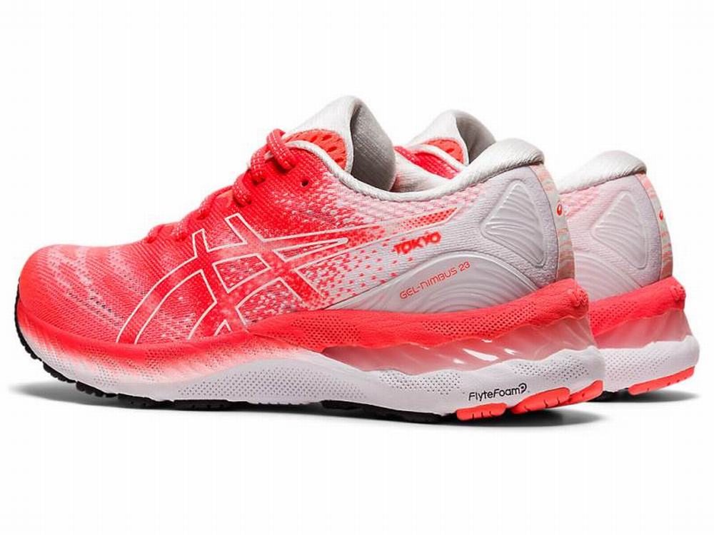 Asics GEL-NIMBUS 23 TOKYO Futócipő Női Narancssárga Piros Fehér | 325814-USN