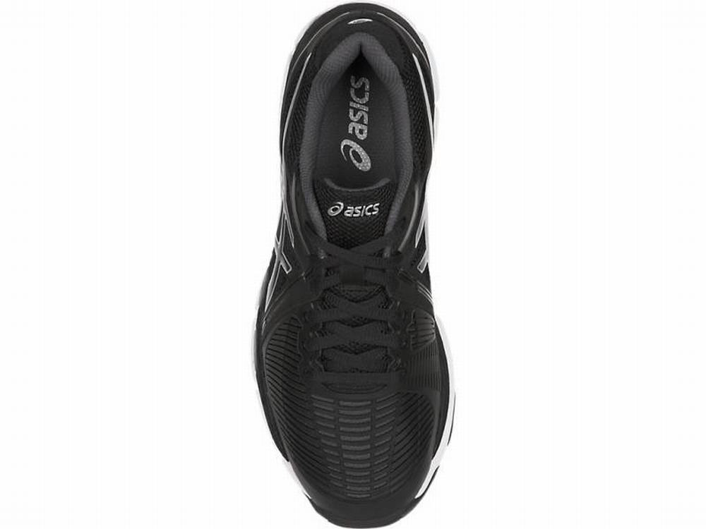 Asics GEL-Netburner Ballistic Röplabda Cipő Női Fekete Fehér Sötétszürke | 403679-EQJ