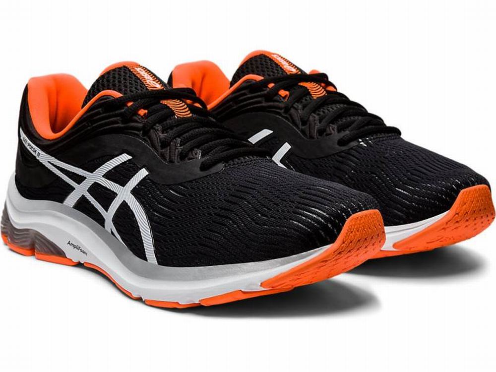 Asics GEL-PULSE 11 Futócipő Férfi Fekete Fehér | 295107-GKV