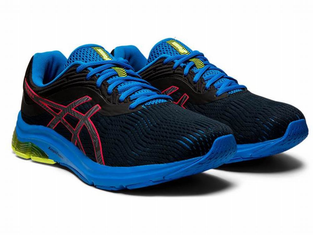 Asics GEL-PULSE 11 LITE-SHOW Futócipő Férfi Fekete Rózsaszín | 865794-FSG