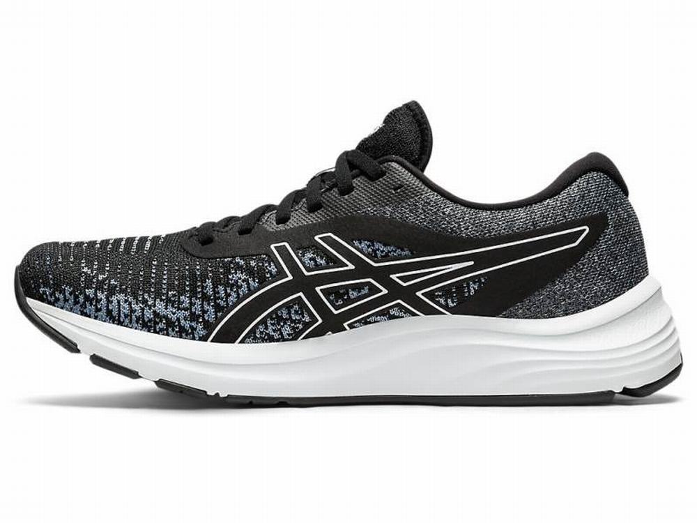 Asics GEL-PULSE 12 Knit Futócipő Férfi Fekete Fehér | 904285-UNY