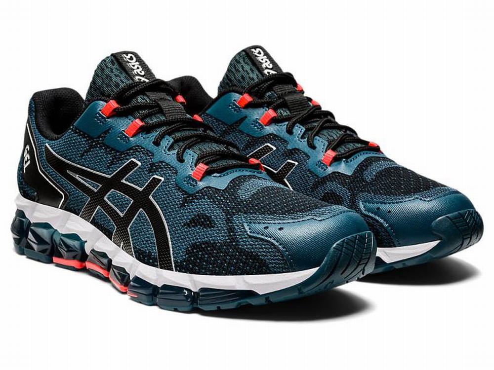 Asics GEL-QUANTUM 360 6 Utcai Cipő Férfi Fekete Kék | 931684-PMV