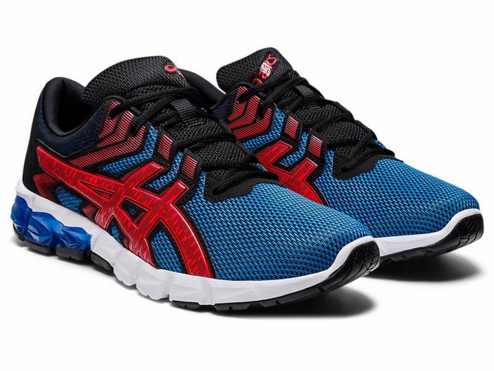 Asics GEL-QUANTUM 90 2 Utcai Cipő Férfi Kék Piros | 739204-ZAQ