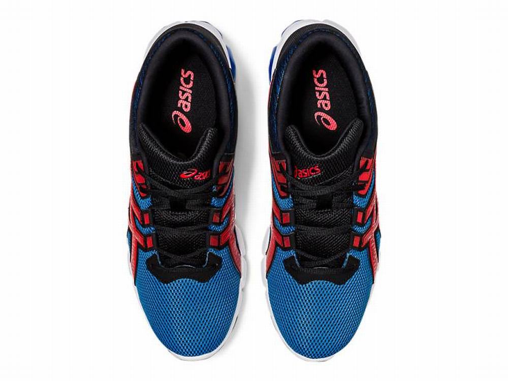 Asics GEL-QUANTUM 90 2 Utcai Cipő Férfi Kék Piros | 739204-ZAQ