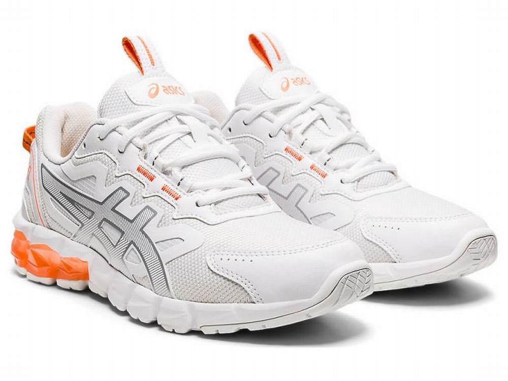 Asics GEL-QUANTUM 90 3 Utcai Cipő Női Fehér Narancssárga | 463897-ZRL