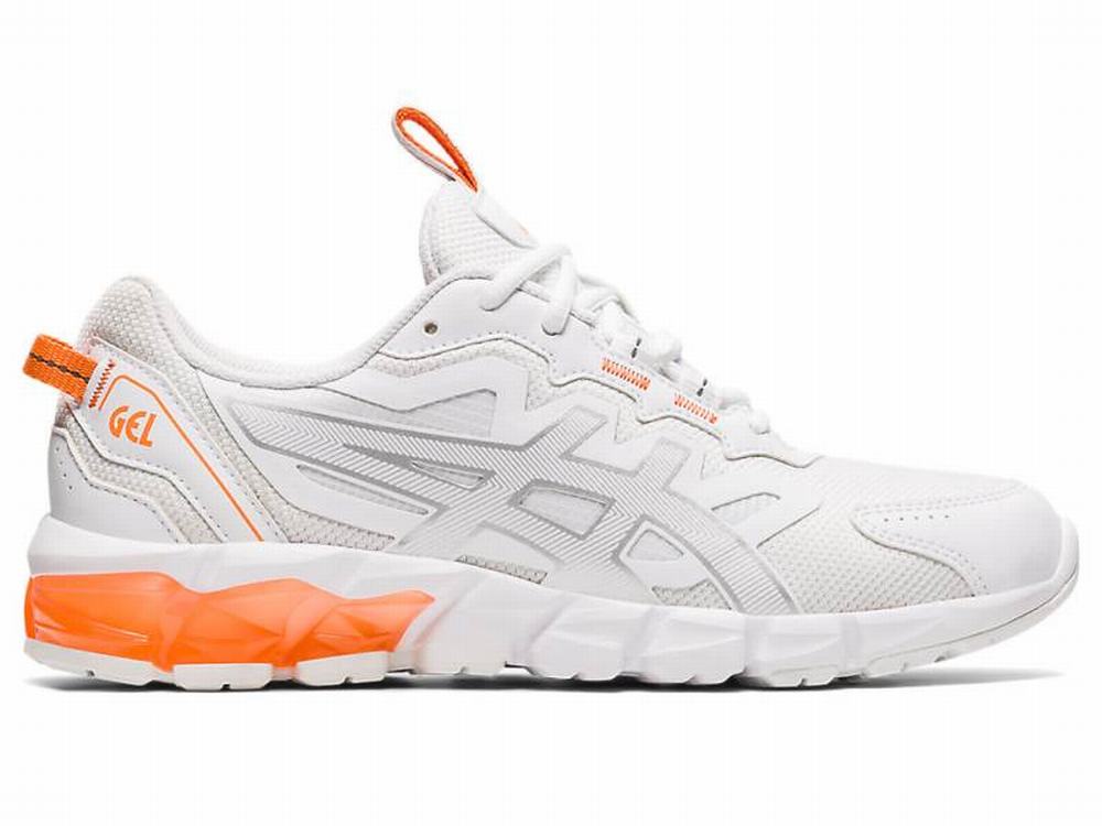 Asics GEL-QUANTUM 90 3 Utcai Cipő Női Fehér Narancssárga | 463897-ZRL