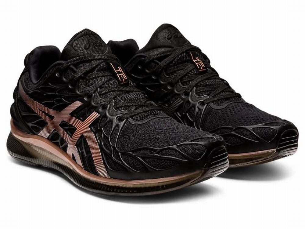 Asics GEL-QUANTUM INFINITY 2 Utcai Cipő Női Fekete Rózsaszín Arany | 927615-OCG