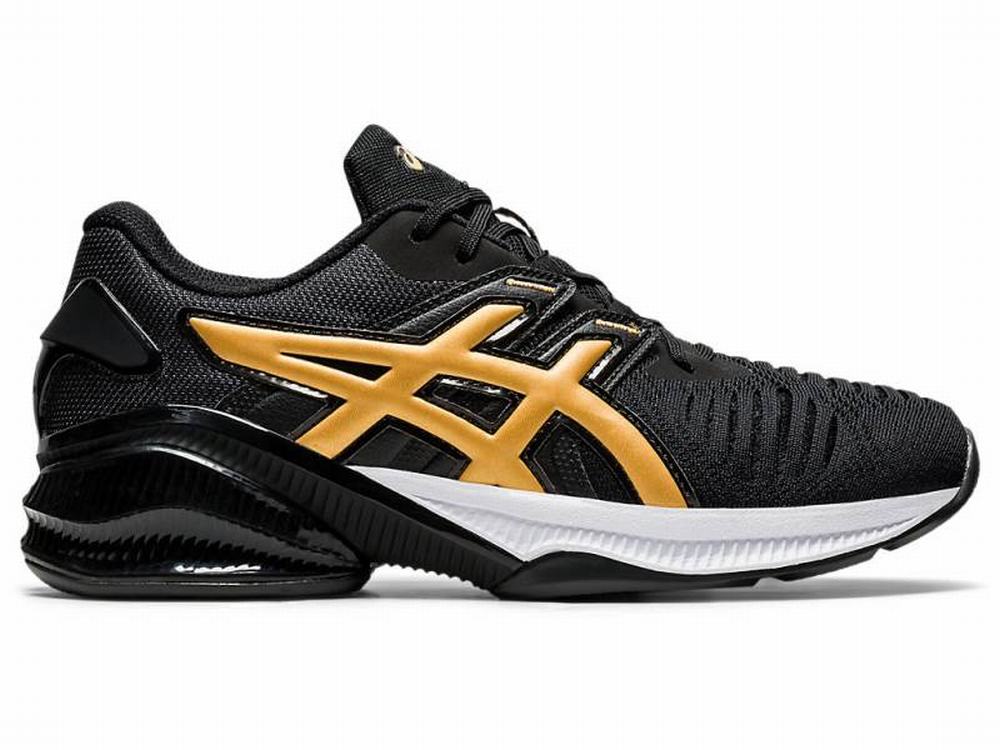 Asics GEL-QUANTUM INFINITY JIN Utcai Cipő Női Fekete Arany | 438019-YIZ