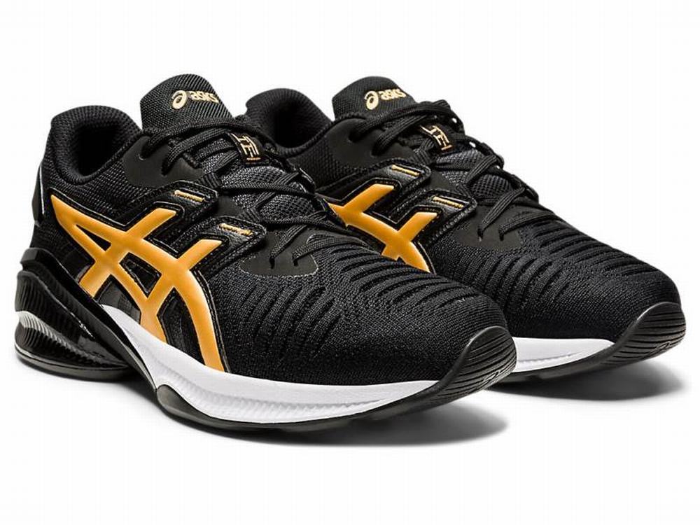 Asics GEL-QUANTUM INFINITY JIN Utcai Cipő Női Fekete Arany | 438019-YIZ