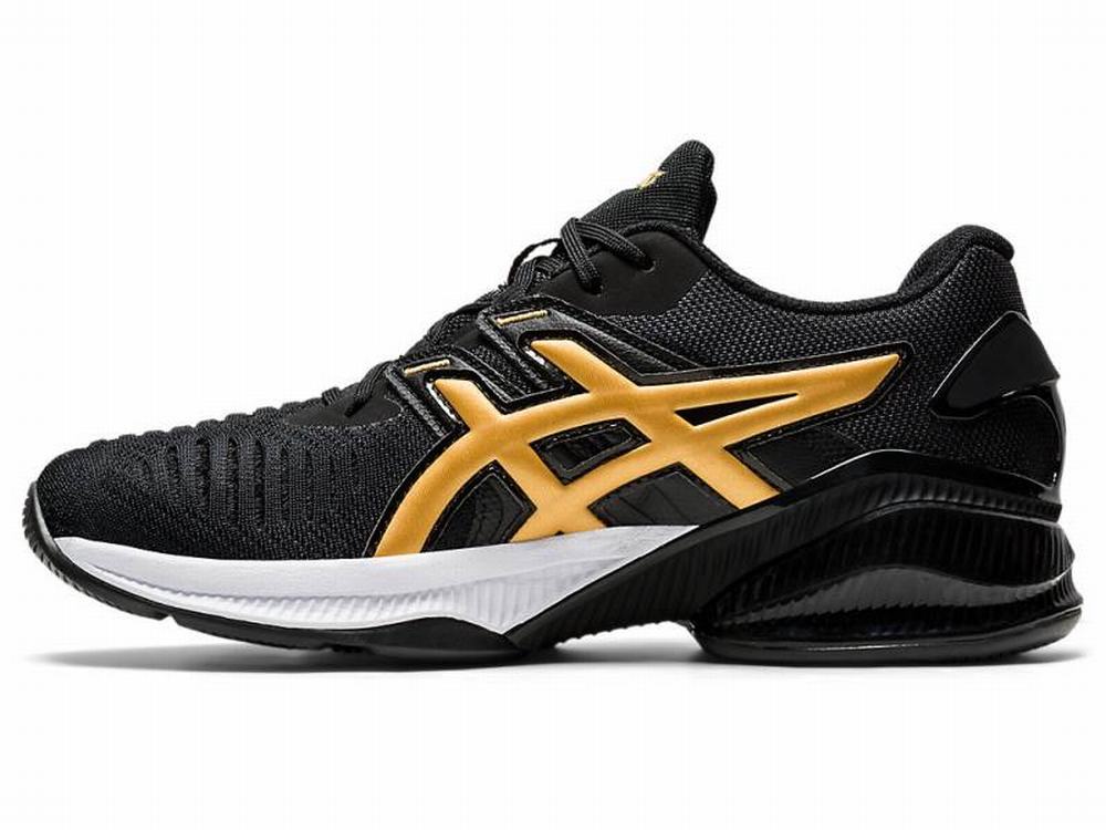 Asics GEL-QUANTUM INFINITY JIN Utcai Cipő Női Fekete Arany | 438019-YIZ