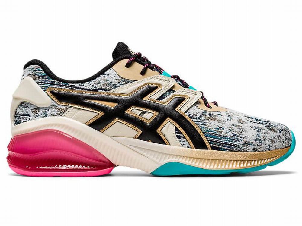 Asics GEL-QUANTUM INFINITY JIN Utcai Cipő Női Fekete Fehér | 463927-ACN