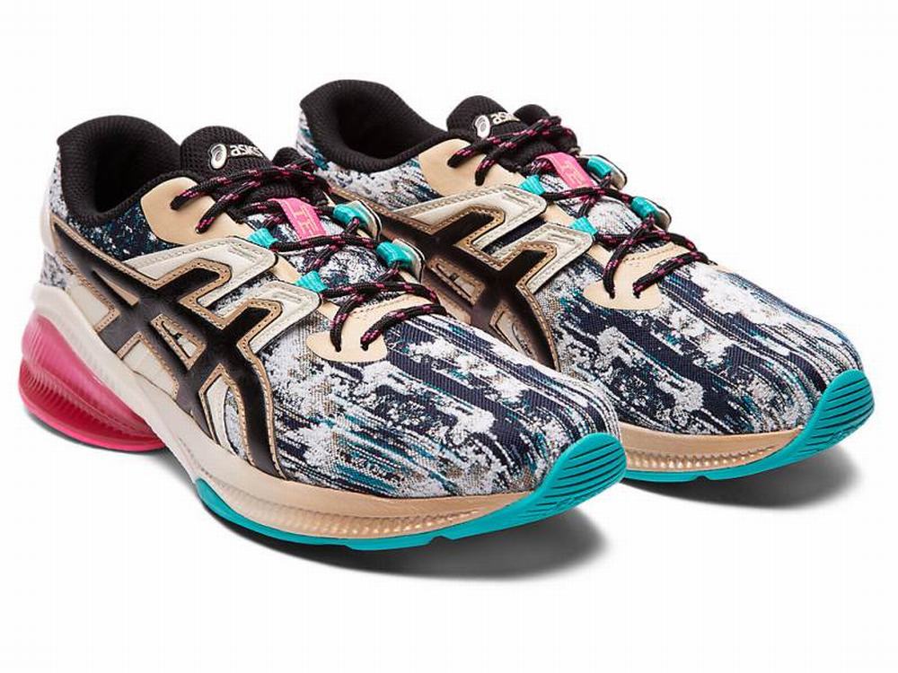 Asics GEL-QUANTUM INFINITY JIN Utcai Cipő Női Fekete Fehér | 463927-ACN