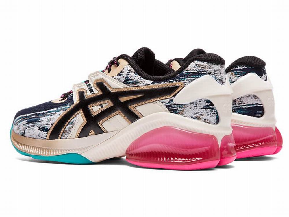 Asics GEL-QUANTUM INFINITY JIN Utcai Cipő Női Fekete Fehér | 463927-ACN