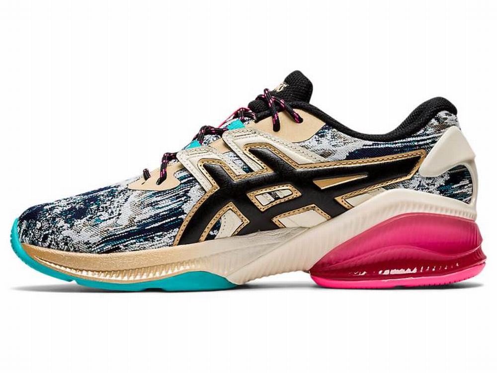 Asics GEL-QUANTUM INFINITY JIN Utcai Cipő Női Fekete Fehér | 463927-ACN