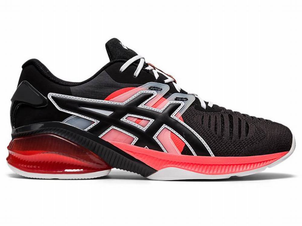 Asics GEL-QUANTUM INFINITY JIN Utcai Cipő Férfi Fekete Narancssárga | 621047-BNP