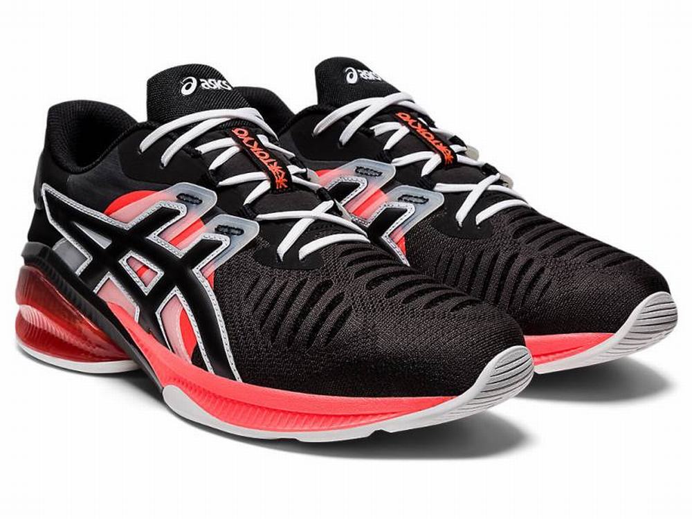 Asics GEL-QUANTUM INFINITY JIN Utcai Cipő Férfi Fekete Narancssárga | 621047-BNP