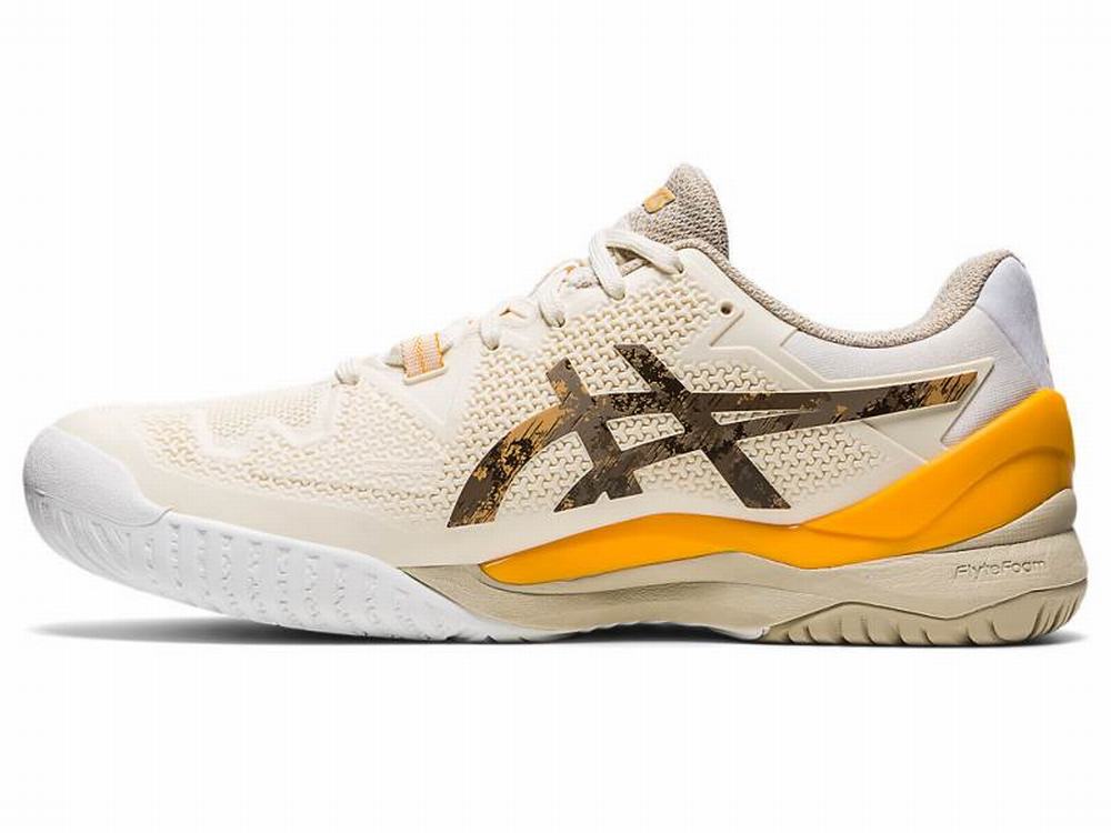 Asics GEL-RESOLUTION 8 L.E. Teniszcipő Férfi Krém | 795321-CMJ