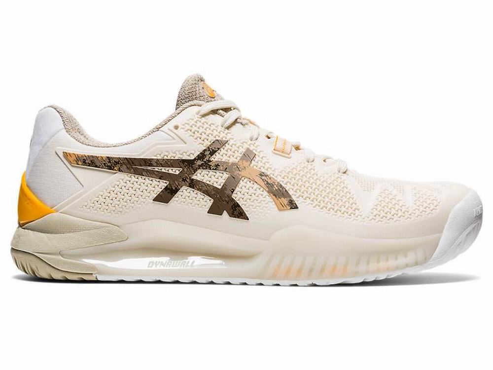 Asics GEL-RESOLUTION 8 L.E. Teniszcipő Férfi Krém | 795321-CMJ