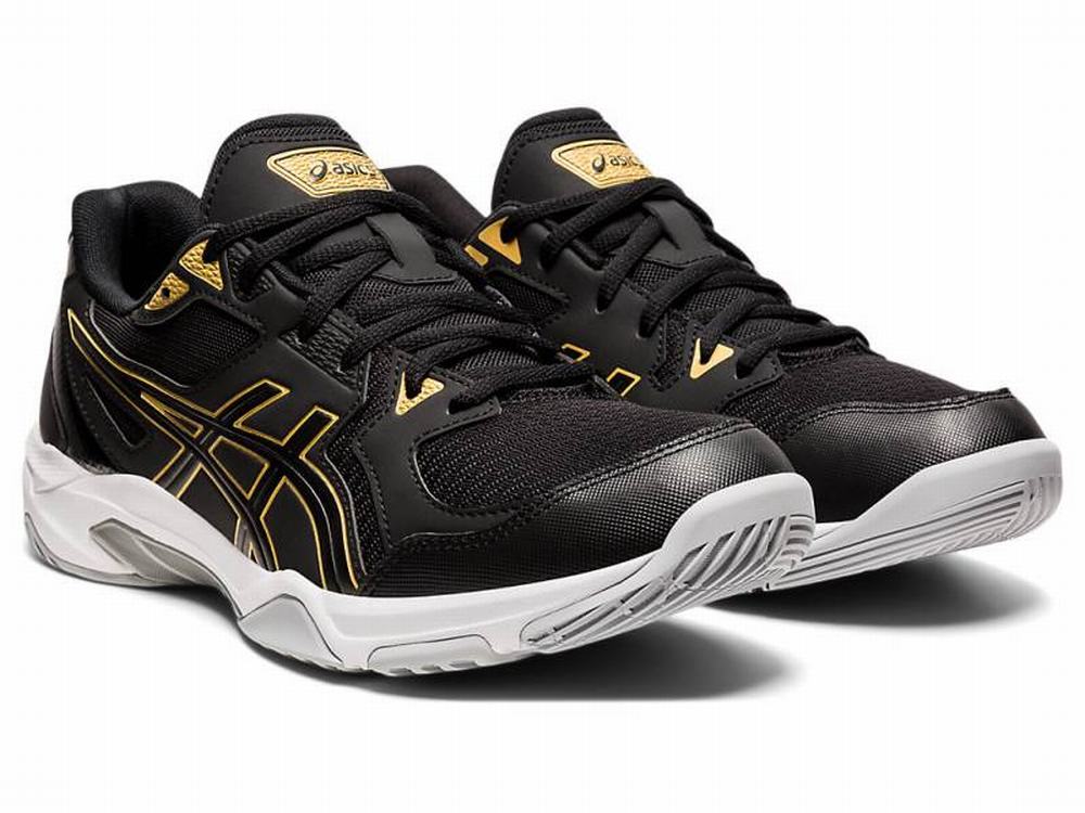 Asics GEL-ROCKET 10 Röplabda Cipő Férfi Fekete Arany | 820635-UDQ