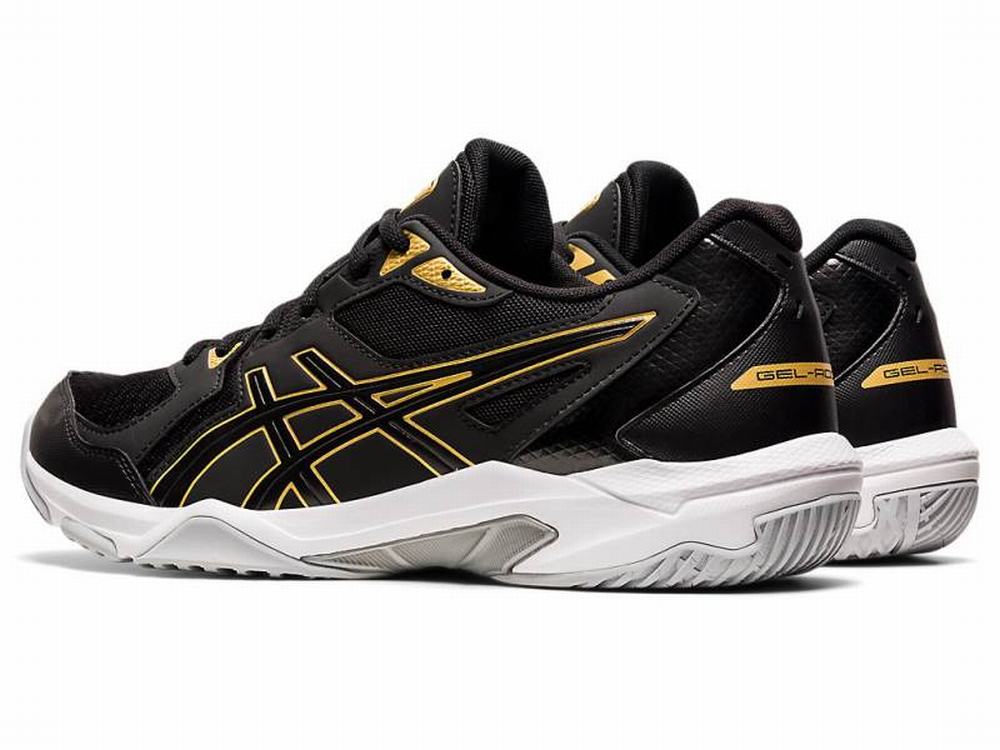 Asics GEL-ROCKET 10 Röplabda Cipő Férfi Fekete Arany | 820635-UDQ