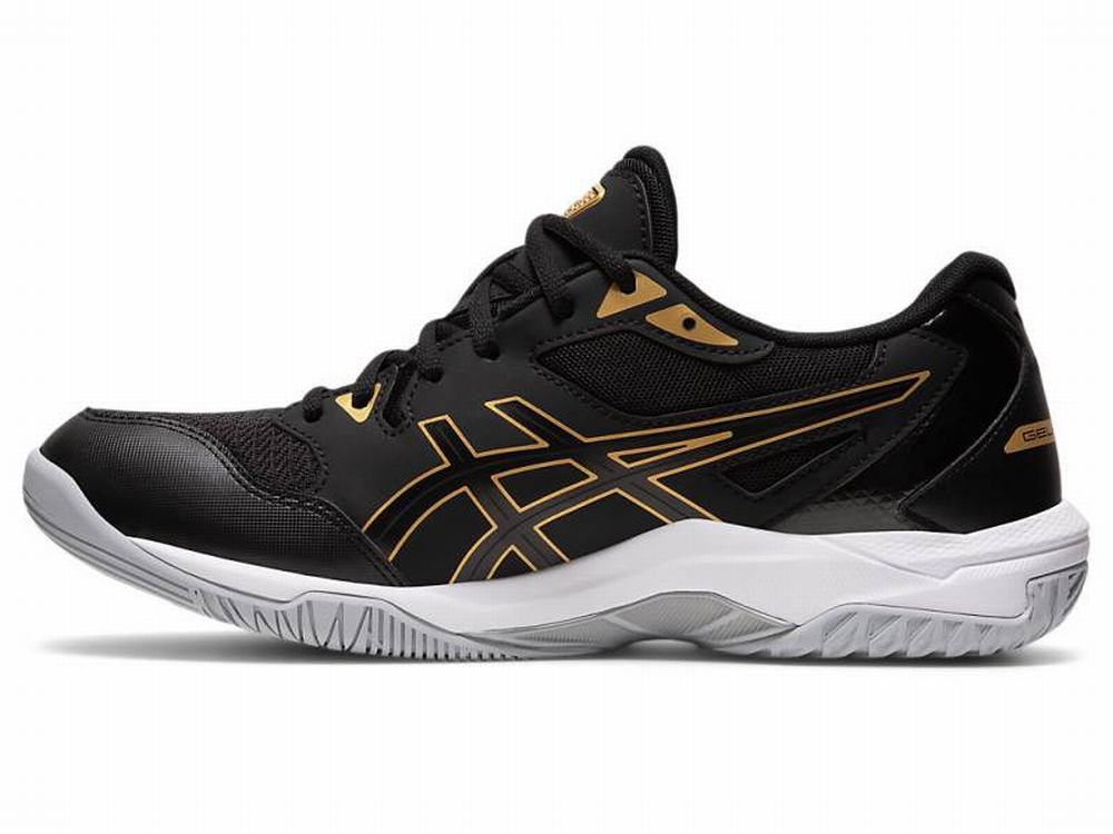 Asics GEL-ROCKET 10 Röplabda Cipő Férfi Fekete Arany | 820635-UDQ