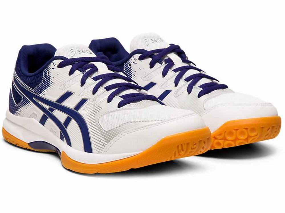 Asics GEL-ROCKET 9 Utcai Cipő Női Fehér Kék | 043157-TRE