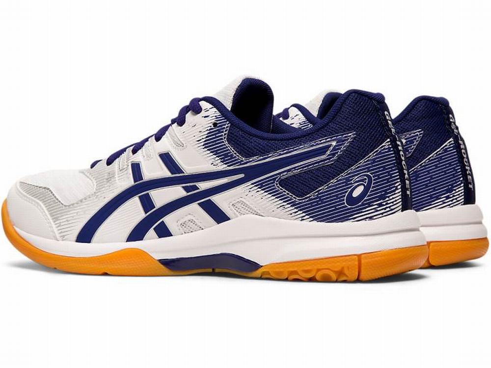 Asics GEL-ROCKET 9 Utcai Cipő Női Fehér Kék | 043157-TRE