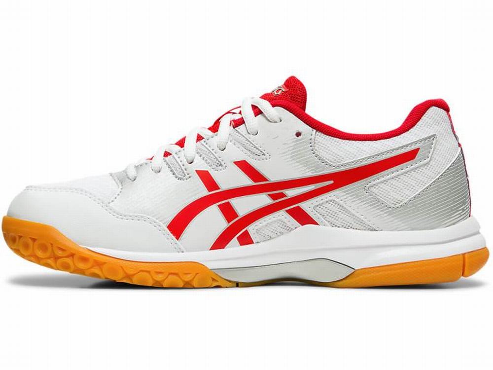 Asics GEL-ROCKET 9 Utcai Cipő Női Fehér Piros | 841690-QSD