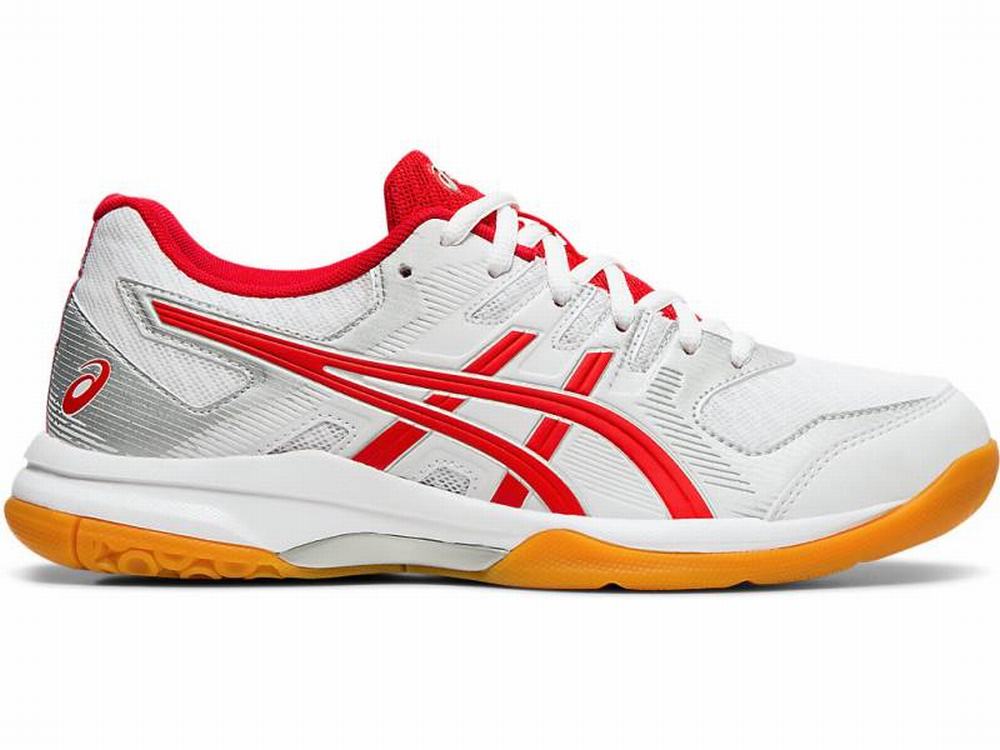 Asics GEL-ROCKET 9 Utcai Cipő Női Fehér Piros | 841690-QSD