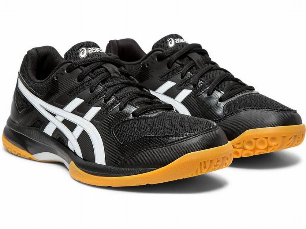 Asics GEL-ROCKET 9 Utcai Cipő Női Fekete Fehér | 538217-MDO