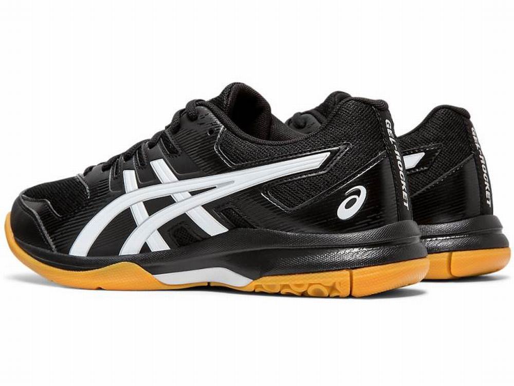 Asics GEL-ROCKET 9 Utcai Cipő Női Fekete Fehér | 538217-MDO