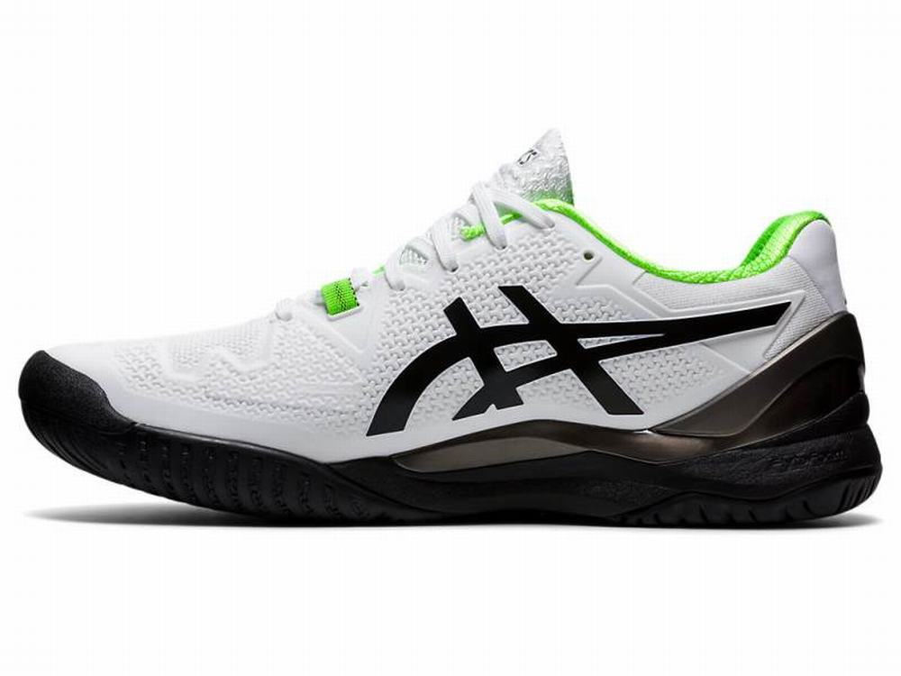 Asics GEL-Resolution 8 Teniszcipő Férfi Fehér Zöld | 102943-LXZ